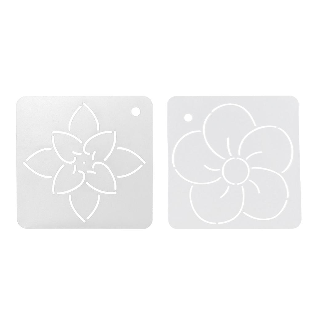 2Pcs Plastic Acrylic Stencil Quilting Template Quilt Tool Patchwork Painting