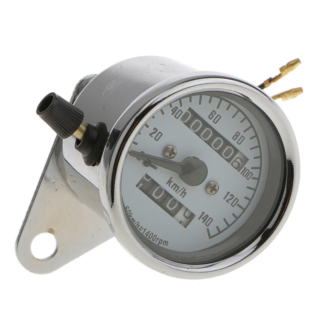 12V Universal Dual Meter Motorcycle Odometer Speedometer