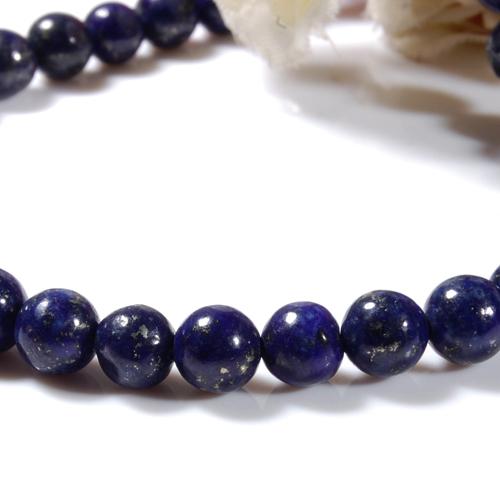 Lapis Lazuli Round Gemstone Beads Strand 6mm / 15 Inch