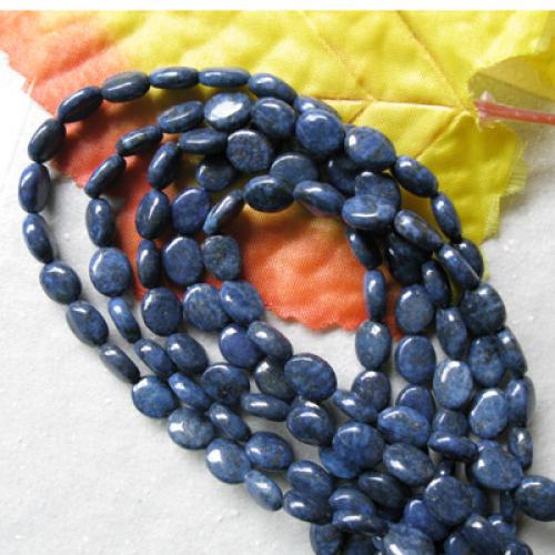 Lapis Lazuli Oval Gemstone Loose Beads Strand 8 x 12mm / 15.5 Inch
