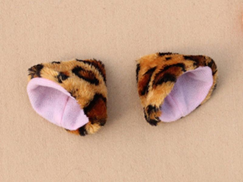 Cat Ears Hair Clip Hairpin Cosplay - Leopard Print