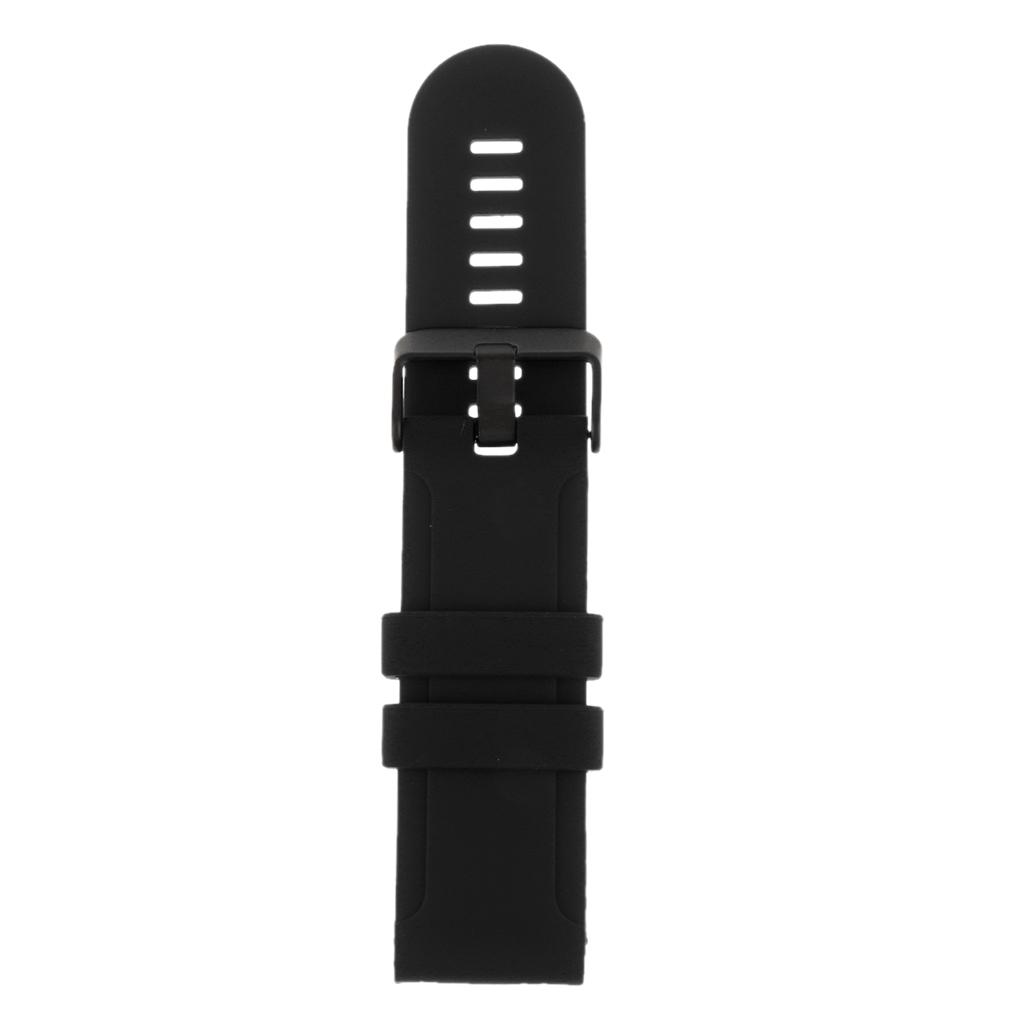Silicone Wrist Band Replacement Strap for Suunto Traverse Smart Watch Black