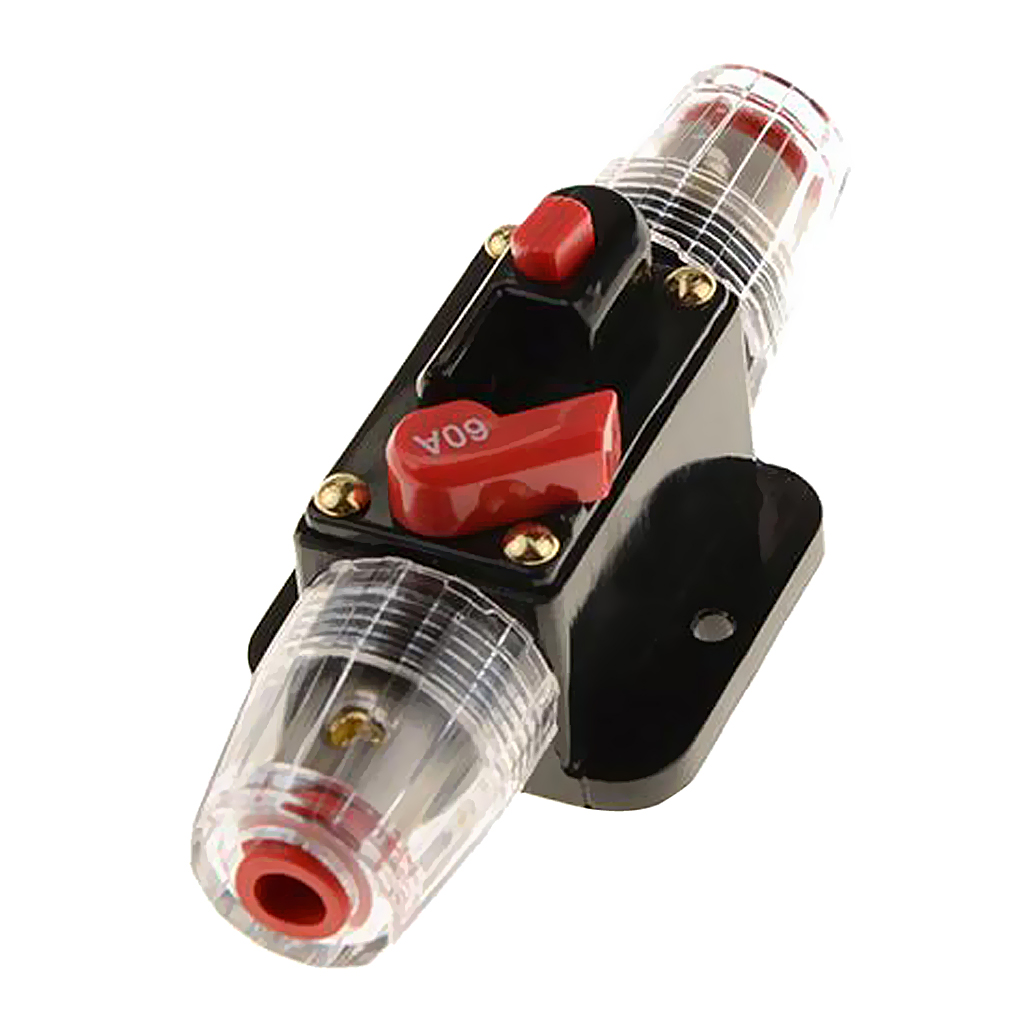 60A 12V DC Solar System Waterproof Circuit Breaker Reset Fuse Inverter