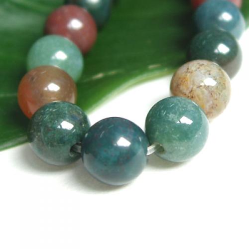 Blood Agate Round Gemstone Loose Beads Strand 6mm / 15.5 Inch