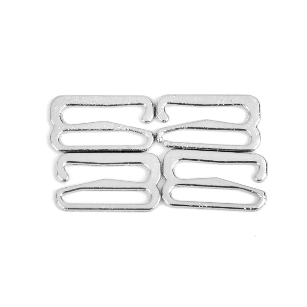 9-Shaped Lingerie Adjustable Sewing Bra Rings Buckles 14mm 100Pcs Silver