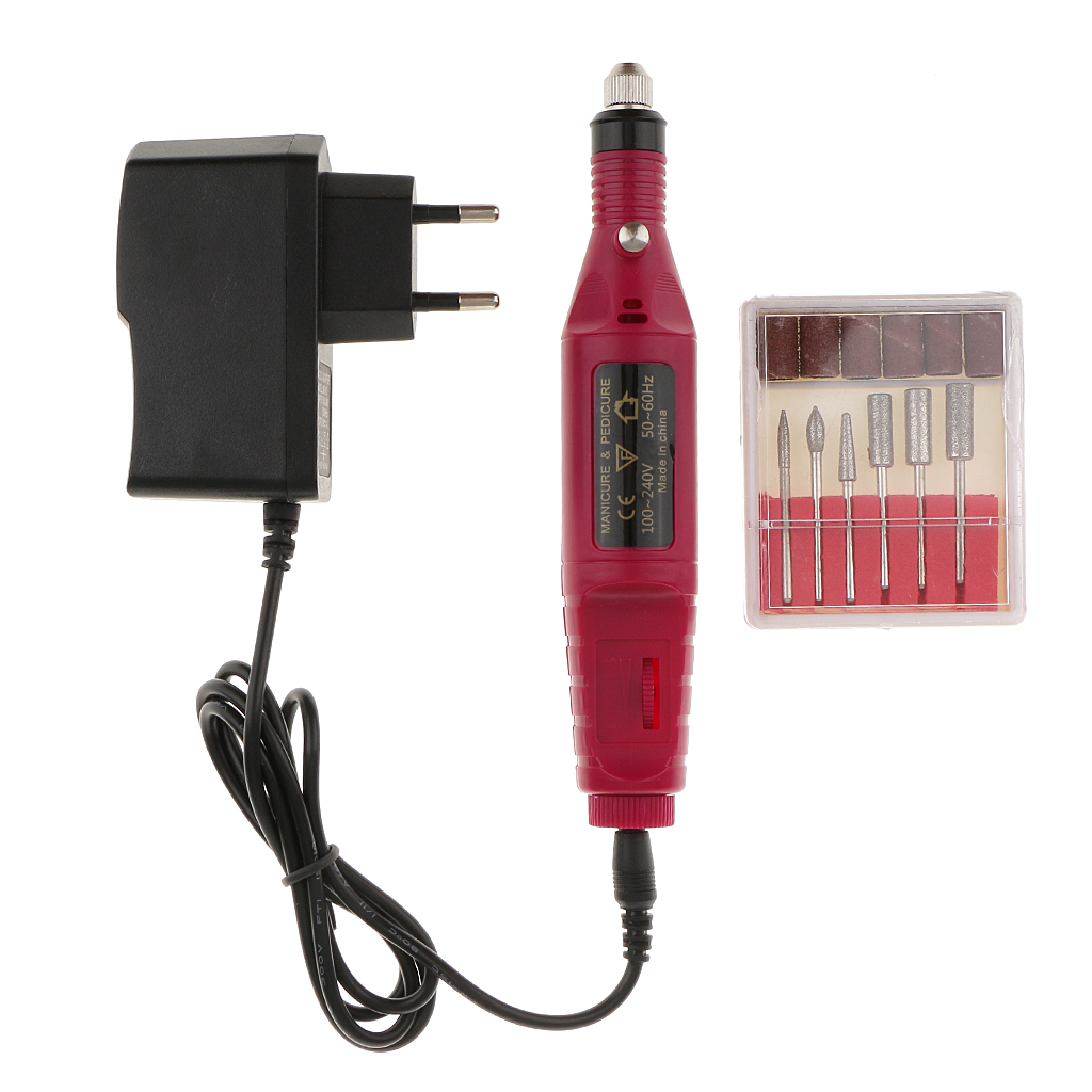 Salon Electric Nail File Drill Kit Manicure Pedicure Machine Set  EU Plug