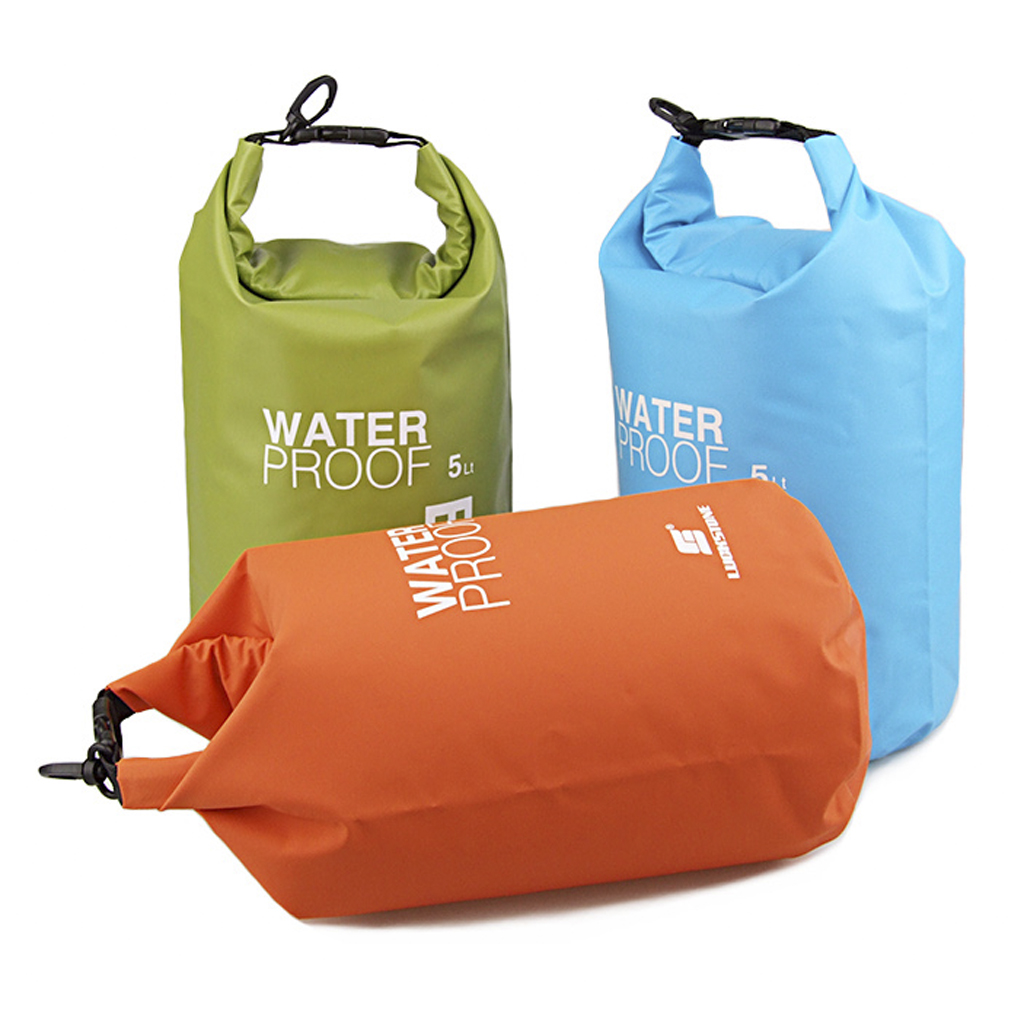 Waterproof Dry Bag Sack Pouch Kayaking Camping Rafting Floating 5L Orange