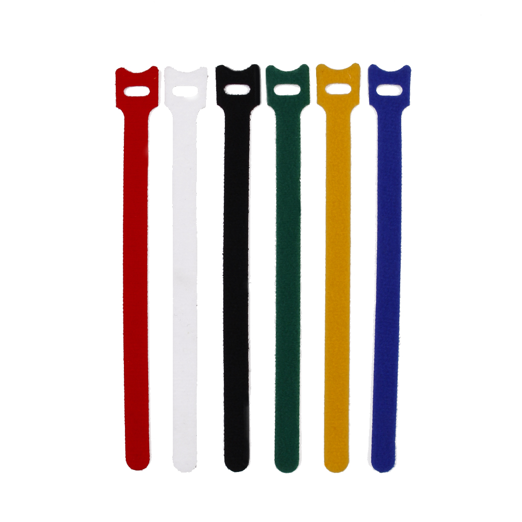 6 Colors Hook And Loop Fasteners Straps In Bag Wire Rope Organiser