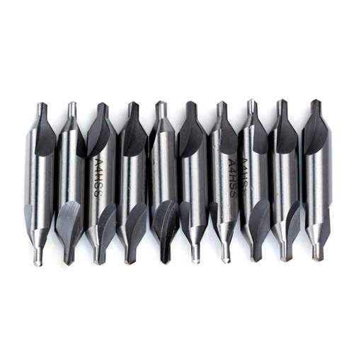 10pcs 4mm Combined Center Drill Countersinks 60 Degrees