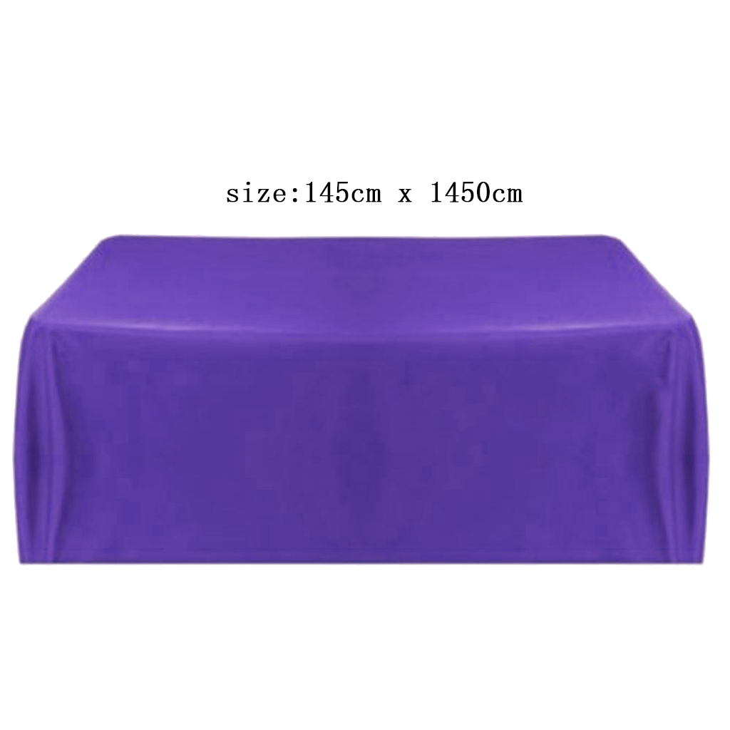 57'' Tablecloth Table Cover Square Satin Banquet Wedding Party Decor-Purple