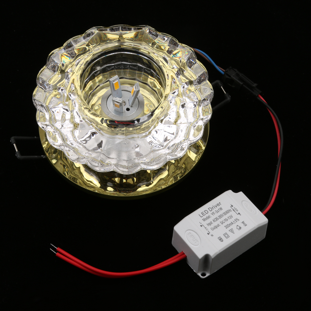 Modern Crystal LED Ceiling Pendant Lamp Lighting Chandelier Adjustable Color