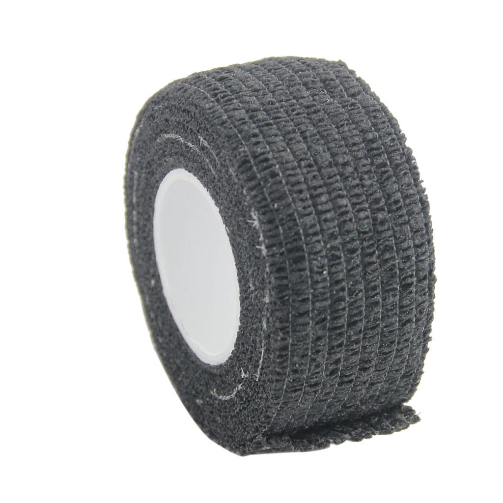 2.5cm First Aid Medical Ankle Care Self-Adhesive Bandage Gauze Tape Black