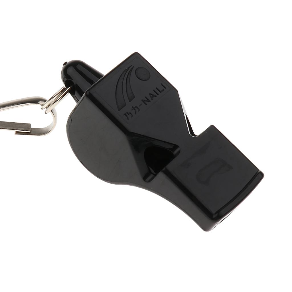 Soccer Referee Whistle Team Sports / Survival Camping Hiking Rescue  Black