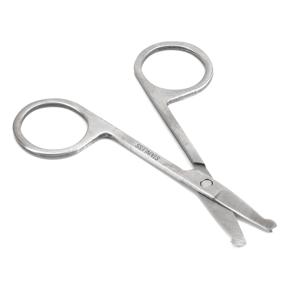 Eyelash Extension Eyebrow Scissors Trimmer Tweezer Clipper Cutter Round Head