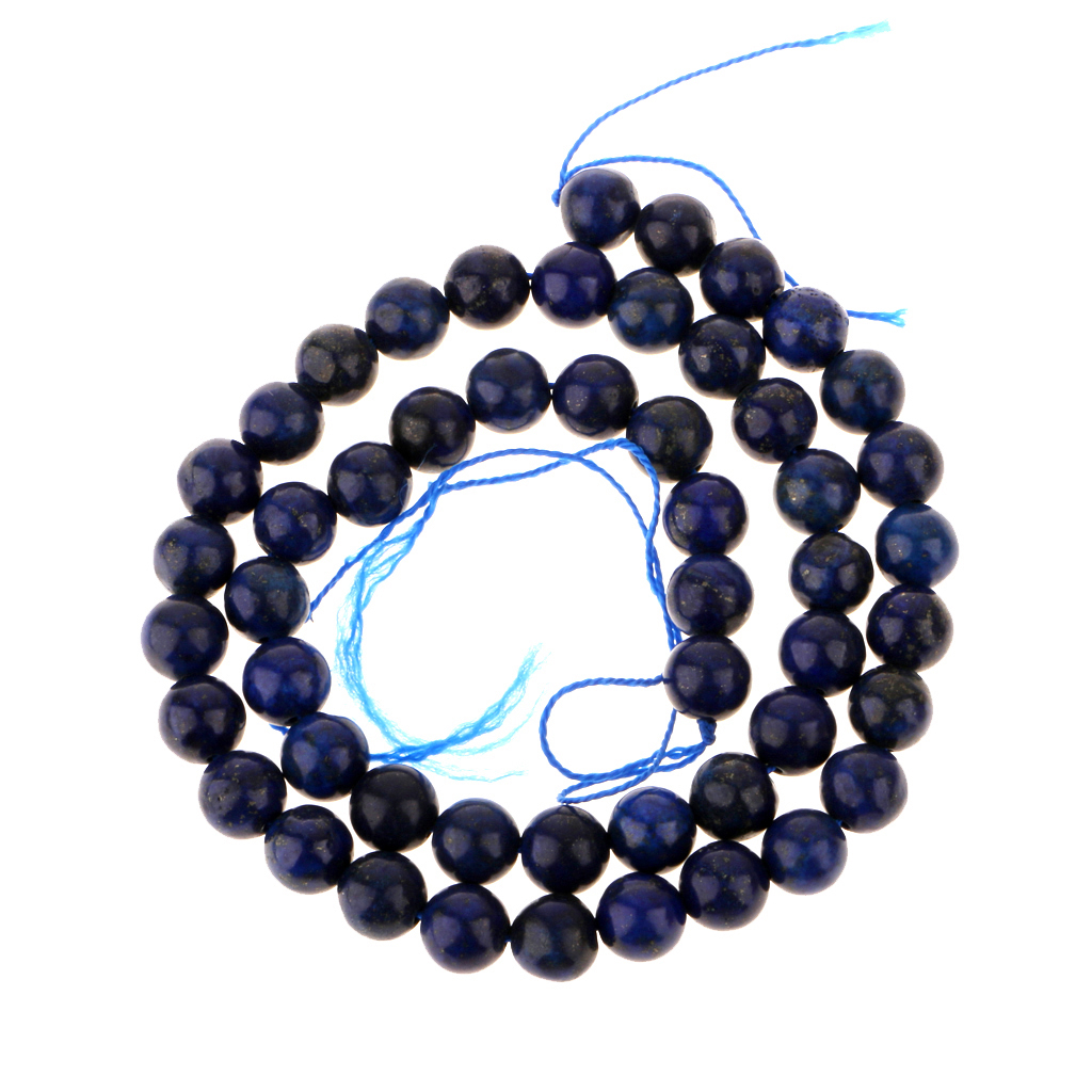 Lapis Lazuli Round Gemstone Loose Beads Strand 8mm / 15.5 Inch