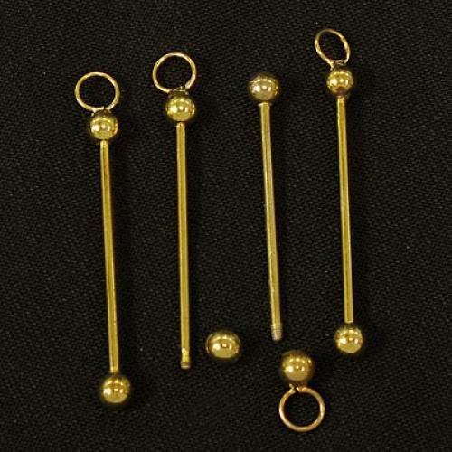 U Bead It Changeable Pendants - Gold Plated 1 1/2 inch (10)