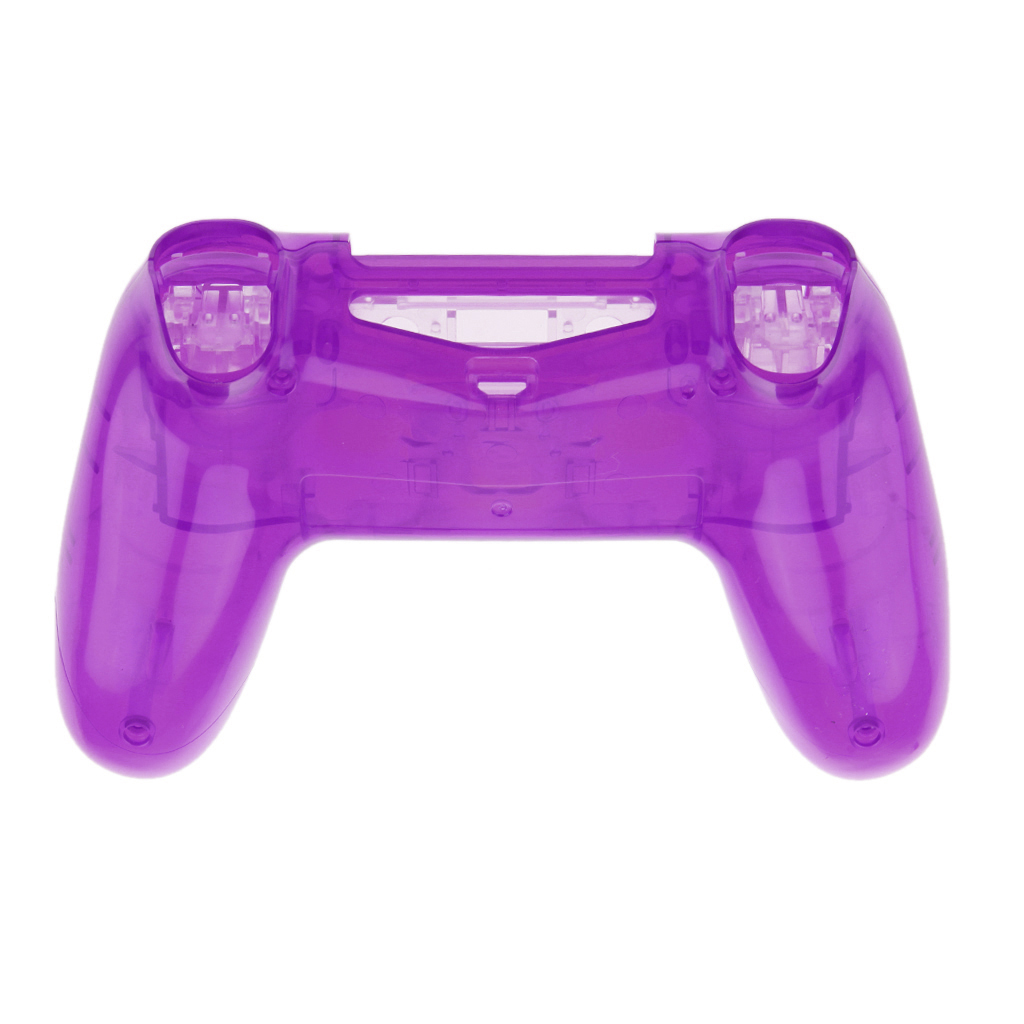 Clear Purple Full Shell Mod Kit Replacement for PS4 Controller