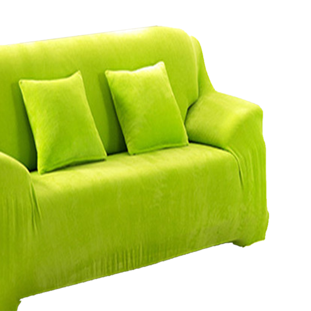 Loveseat Universal Stretch Spandex Thicken Sofa Cover 145-185cm Green