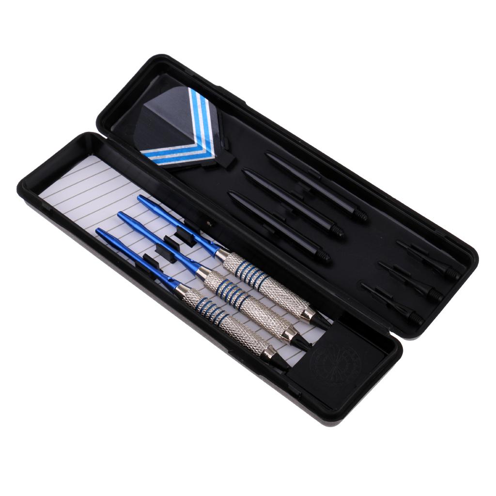 3 Pcs Professional Soft Tip Darts Electronic Darts Iron Barrels Blue