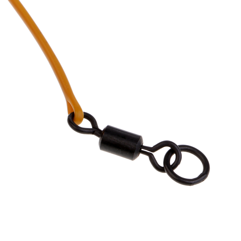 Carp Fishing Rigs Anti Swivel Snap Rubber Tube Safe Leaders 30lb//40lb