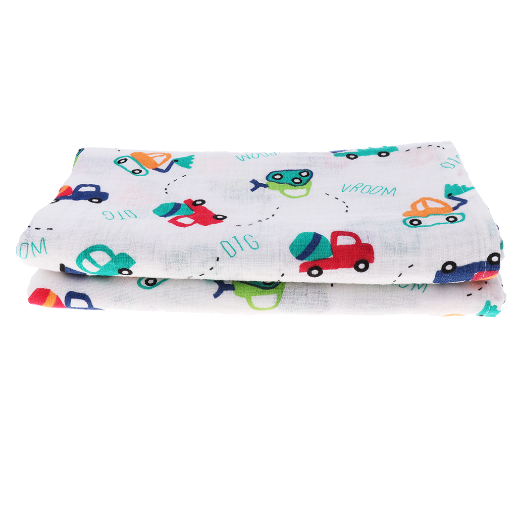 Baby Cotton Gauze Multi-purpose Towel Wrap Blanket Engineering vehicle