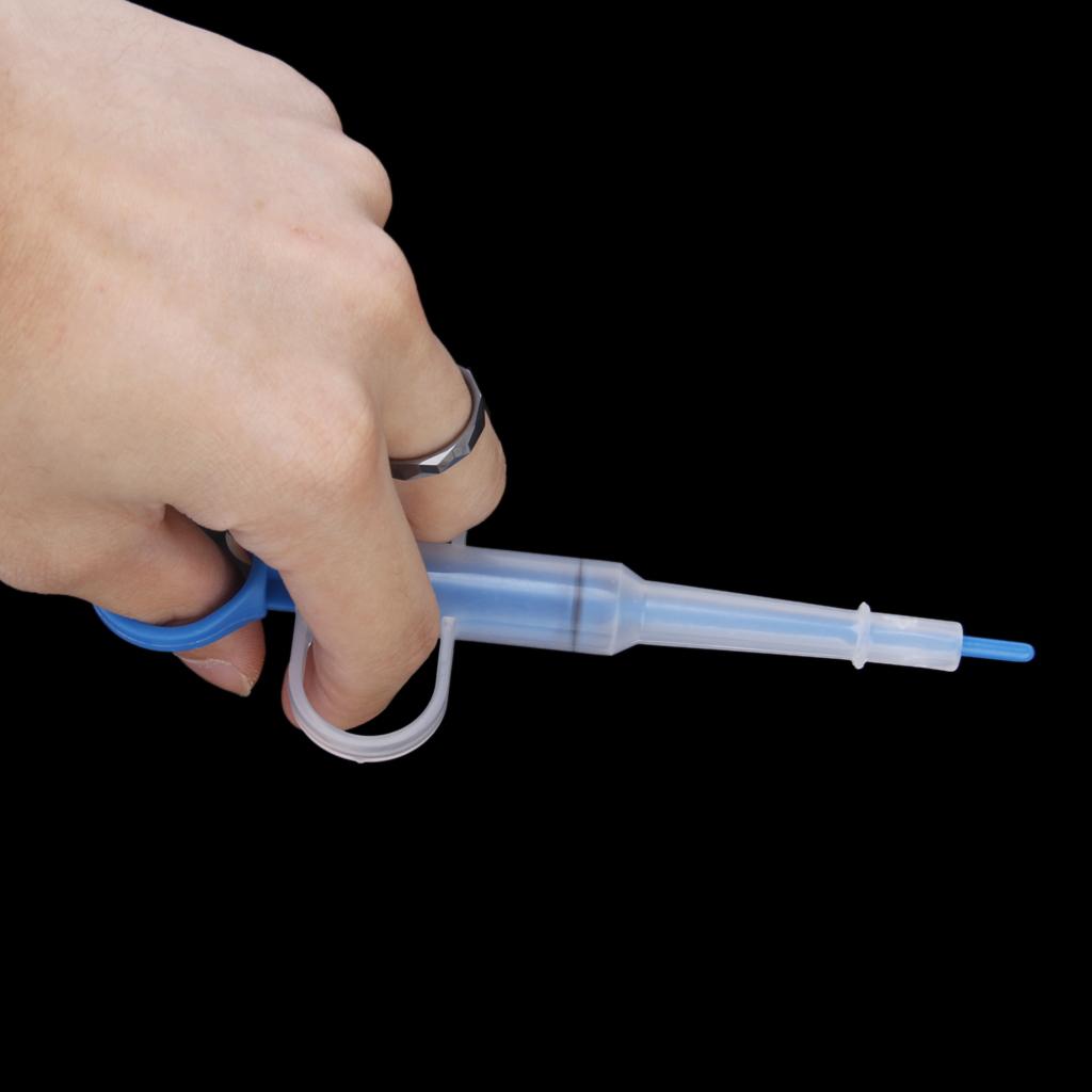 Pet Dog Cat Capsule Tablet Pill Gun Piller Pusher Syringe Doser Set--Blue