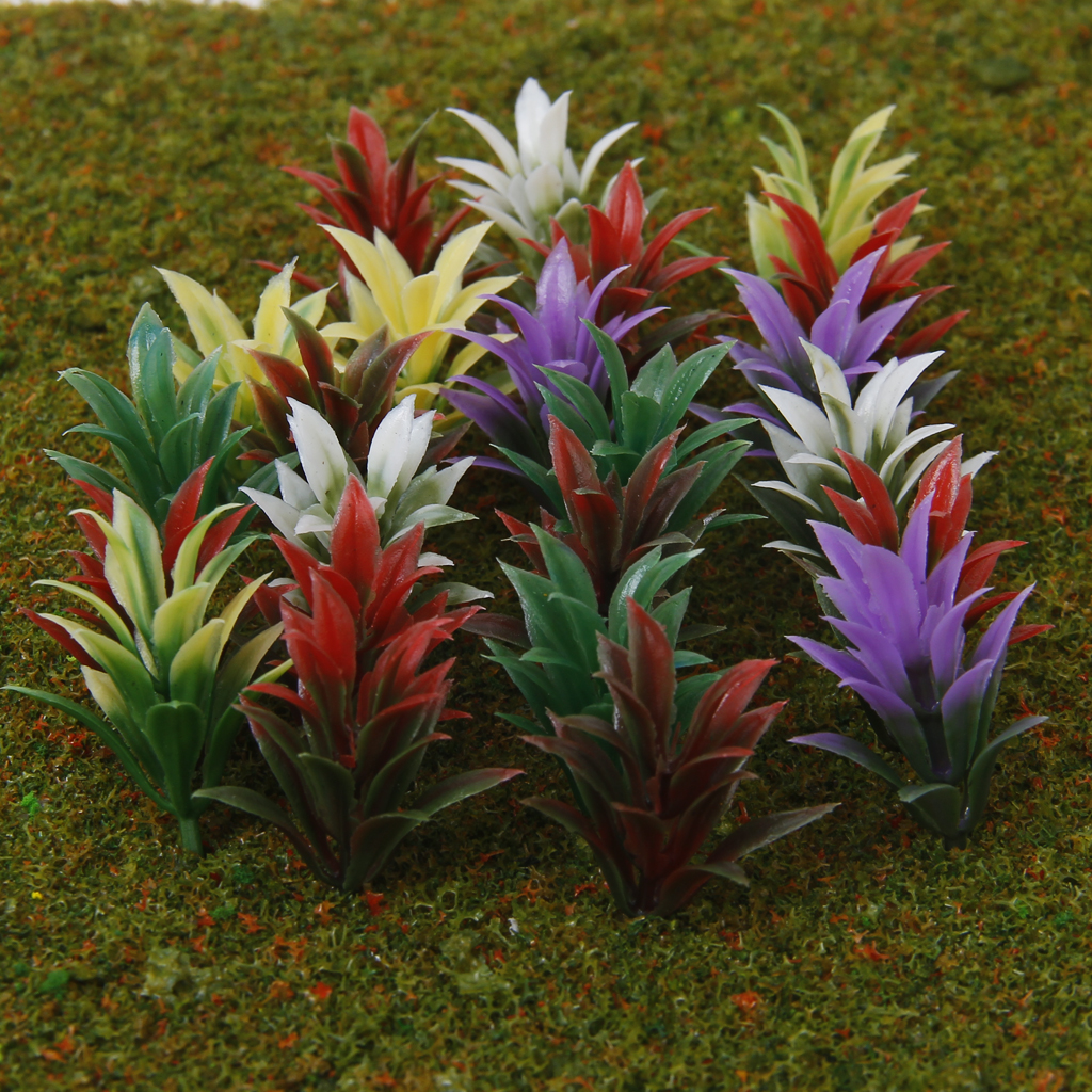 100 Pcs Flowering Plants Scenery Landscape Scale 1:100 Red