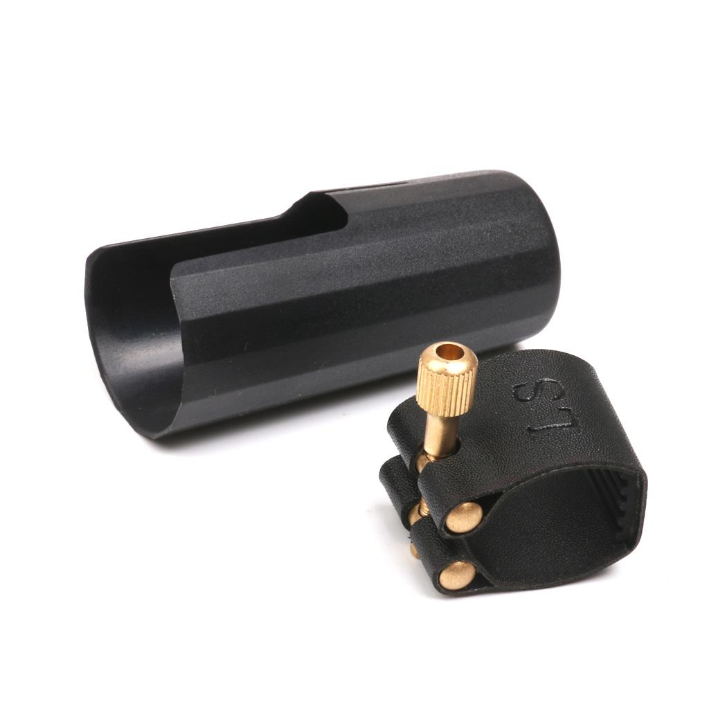 Plastic Clarinet Mouthpiece Cover Cap with PU Ligature Clarinet Accessory