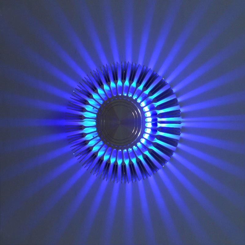 1W RGB LED Bright Wall Lamp Corridor Ceiling Fixture Night Spot Light Blue