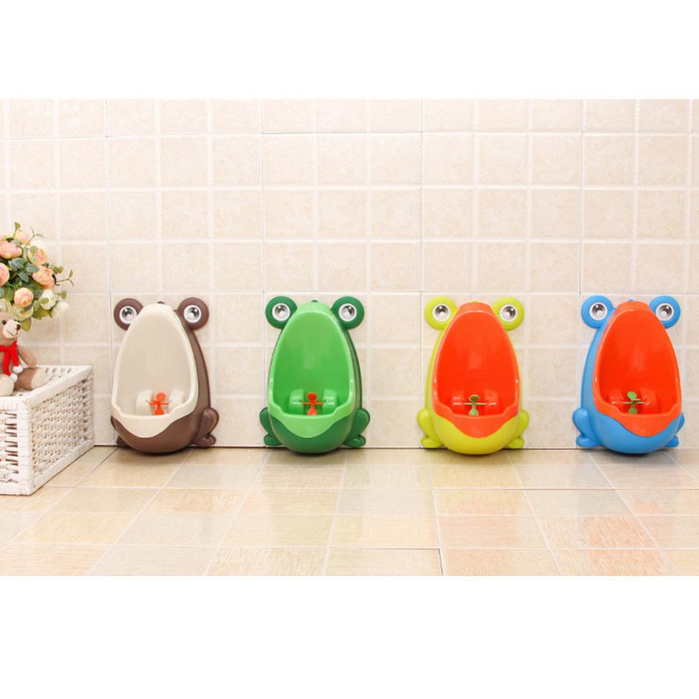 Toddler Boy Portable Toilet Frog Potty Urinal Stand Up Pee Training-Yellow