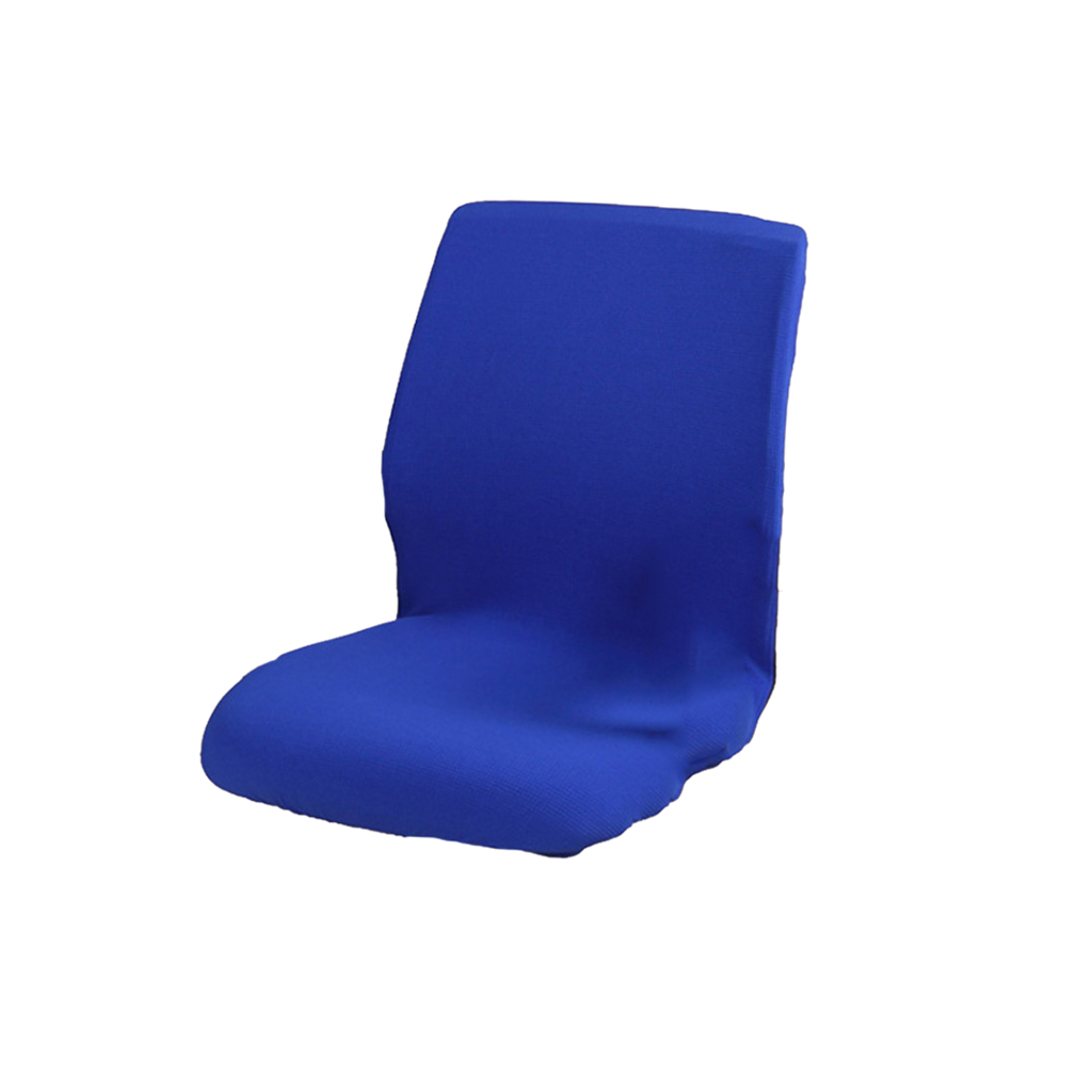 Home Office Elastic Swivel Chair Cover Resilient Slipcover Protector Blue