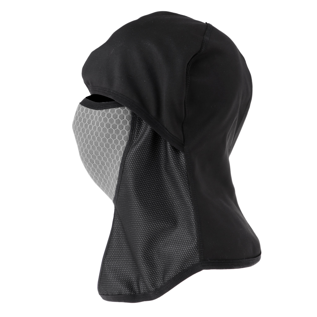 Outdoor Windproof Cycling Face Mask Filter Bicycle Neck Warmer Cover  Gray