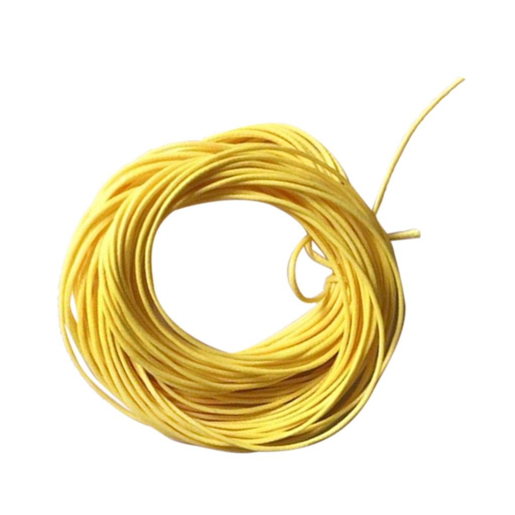 10M Wax Nylon String Rope for DIY Bracelet Neckace Making 1mm Yellow