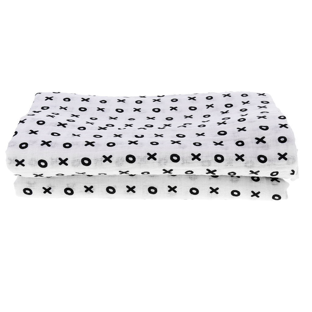 Baby Cotton Gauze Multi-purpose Towel Wrap Blanket Letter XO