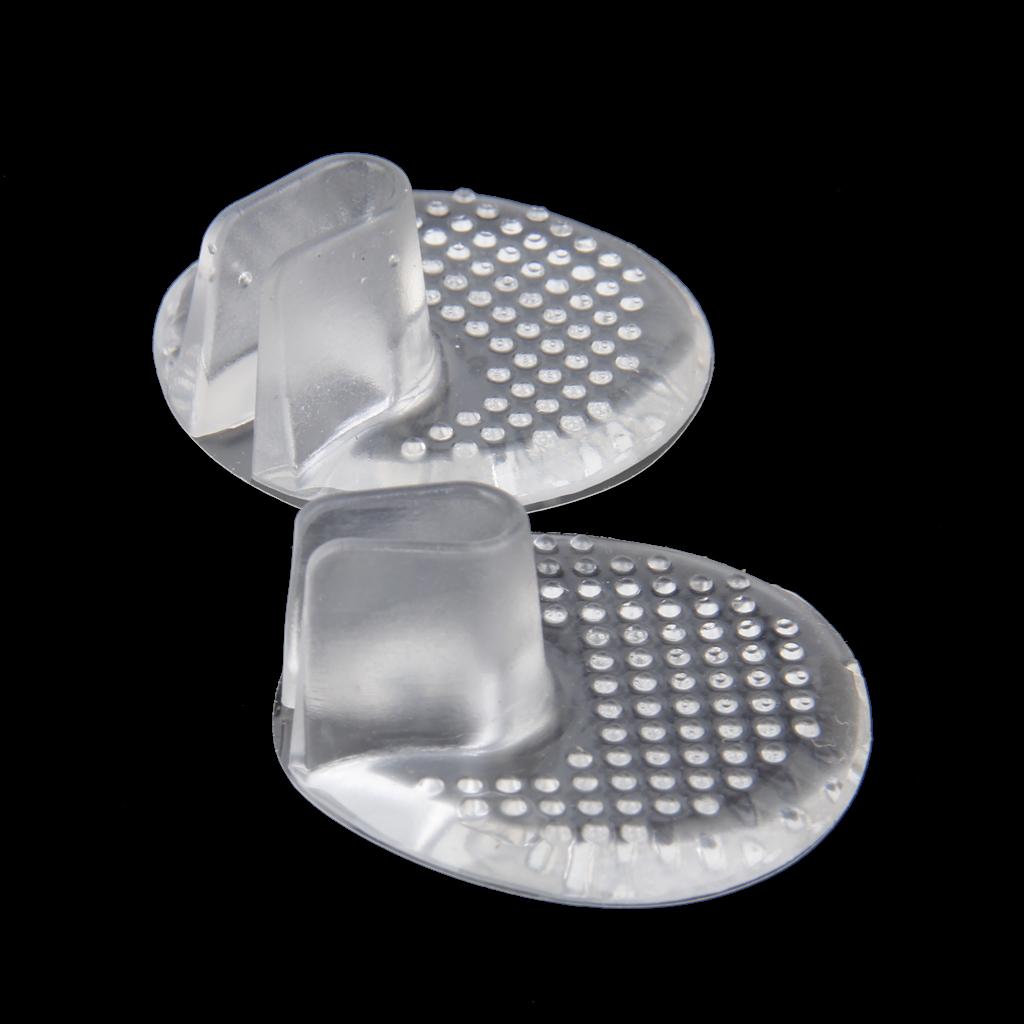 Footful Silicone Gel High Heel Pads Flip Flop Insoles Insert Cushion Clear