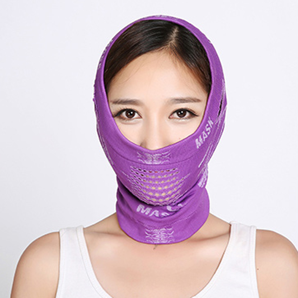 Sports Half Face Mask Winter Neck Warmer for Ski Motorcycle Hiking Purple