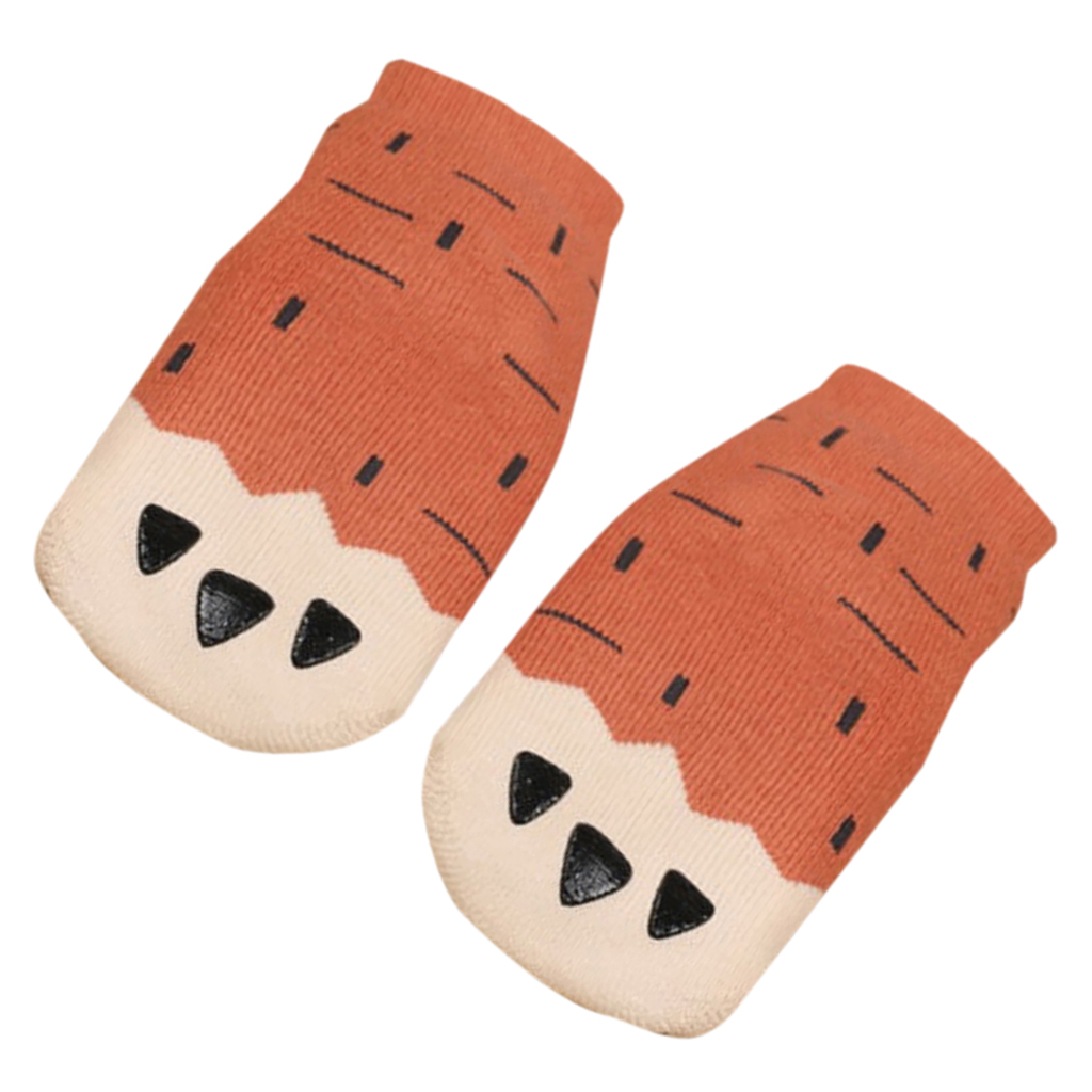 Baby Toddler Anti-skip Cotton Low Cut Ankle Socks Brown S 0-2