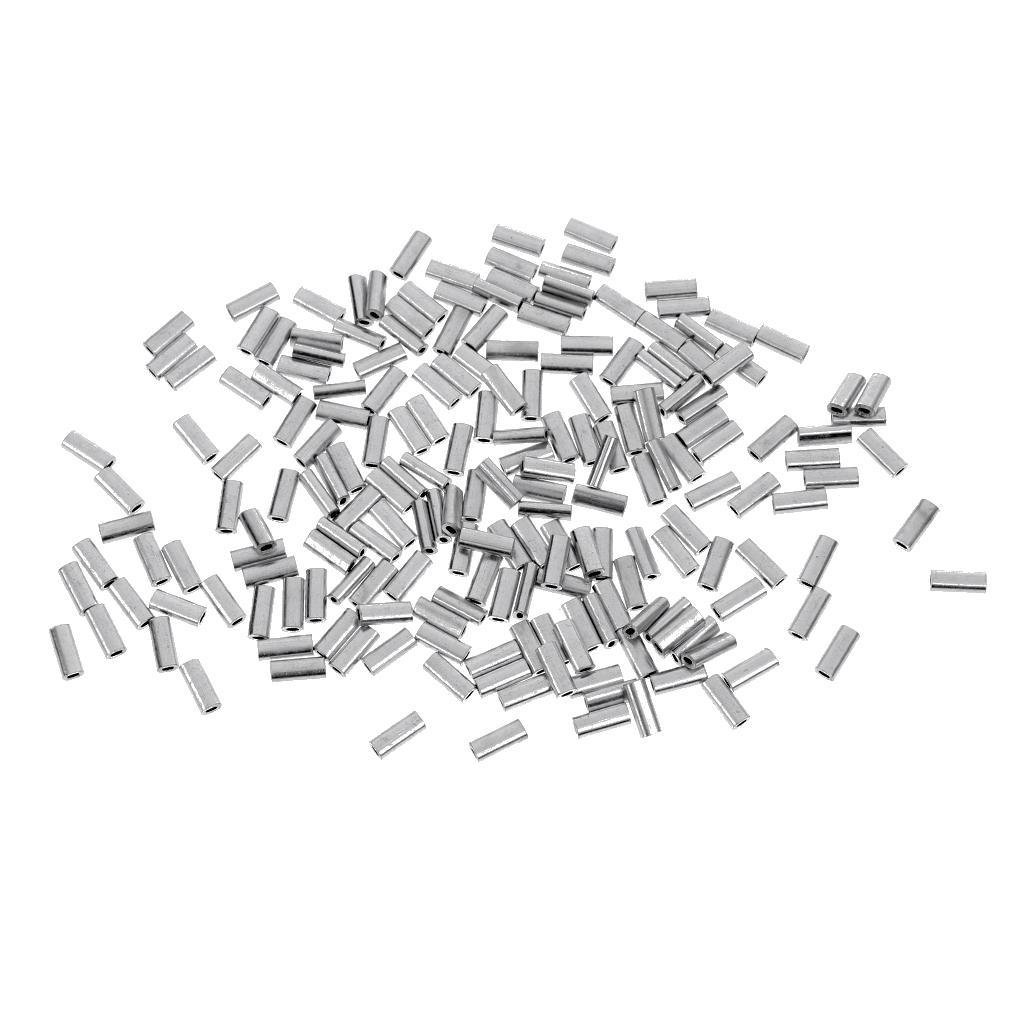 1,2 //1,5mm 200x Quetschhülsen Klemmhülsen Crimphülsen Aluminiumlegierung 1
