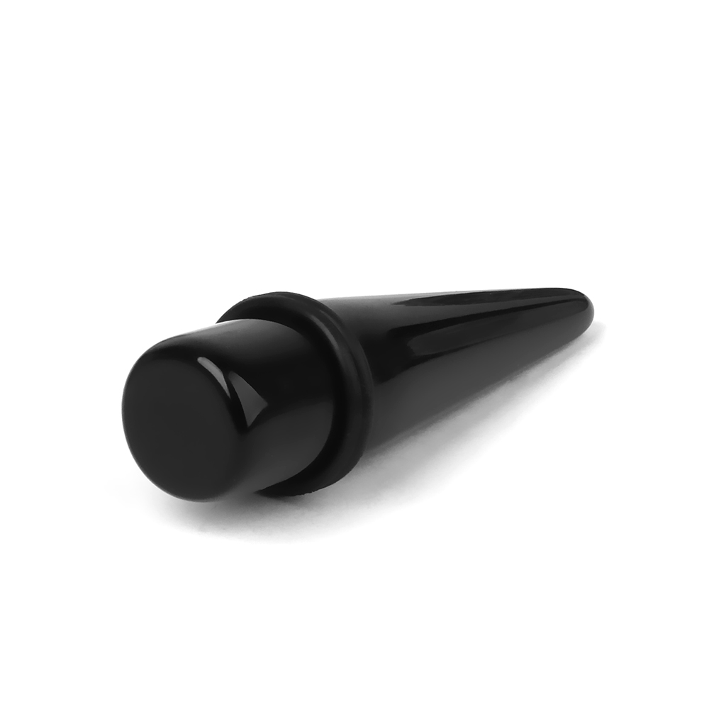 Acrylic Expander Taper Ear Stretching Plug 18mm - Black