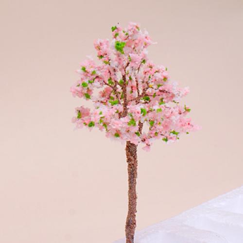 Model Tree Train Pink Flowers Set Scenery Landscape OO HO - 10PCS
