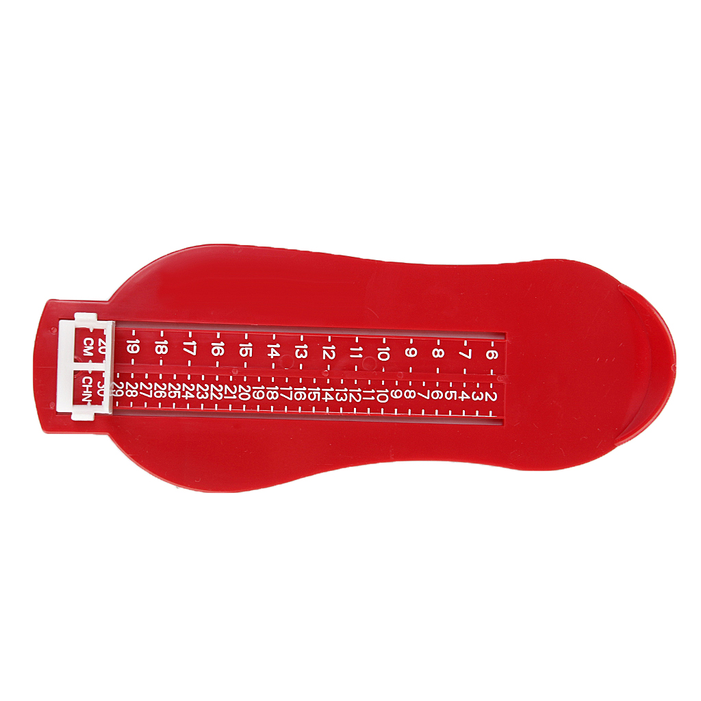 Toddler Shoe Gauge Children Foot Measurer Red