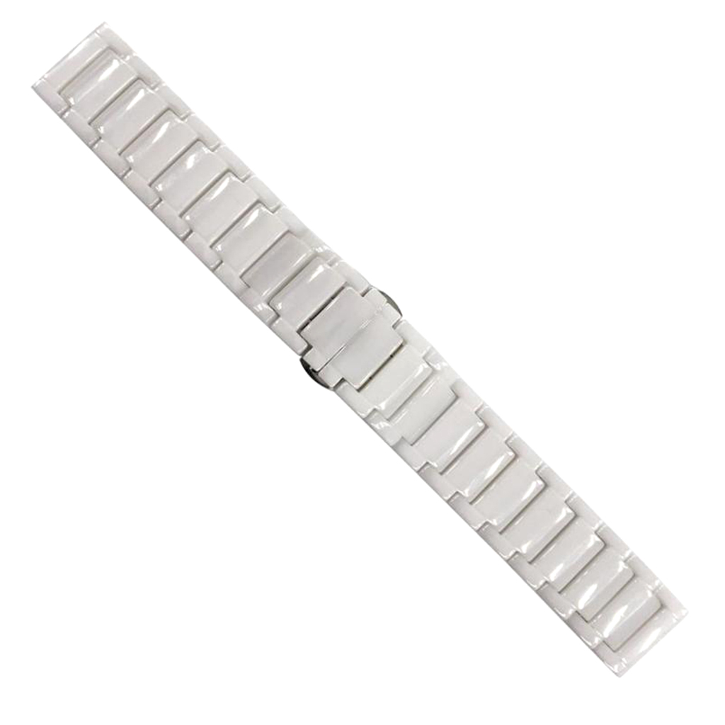 22mm Ceramic Watch Strap Band Wristband for Samsung Gear S3 white