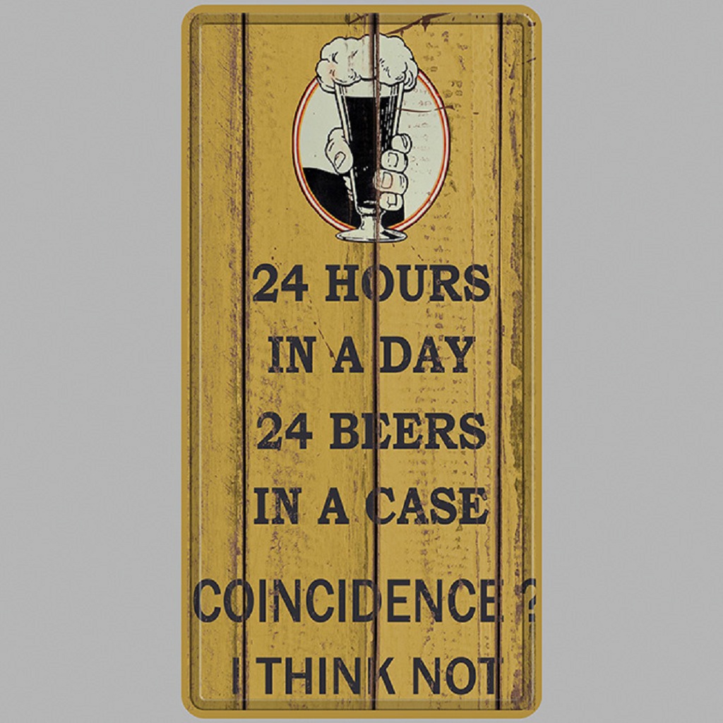 Metal Tin Sign Poster Plaque Bar Pub Garage Wall Decor Beer Hour