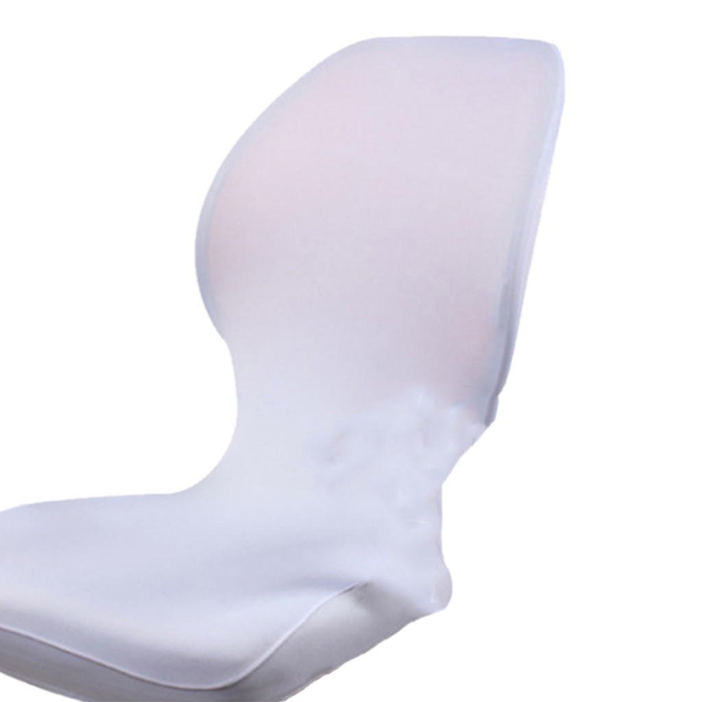 Elastic Swivel Computer Chair Cover Office Seat Slipcover Protector - White