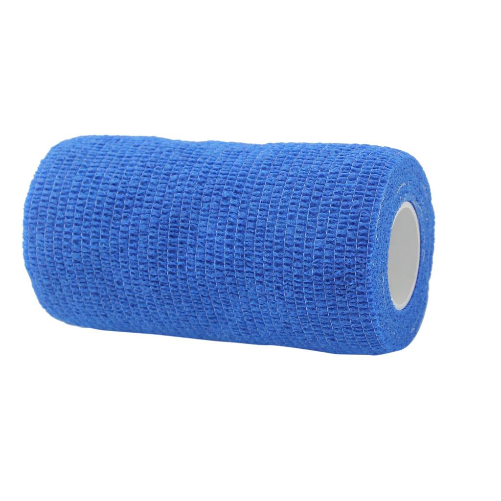 10cm First Aid Medical Ankle Care Self-Adhesive Bandage Gauze Tape Blue