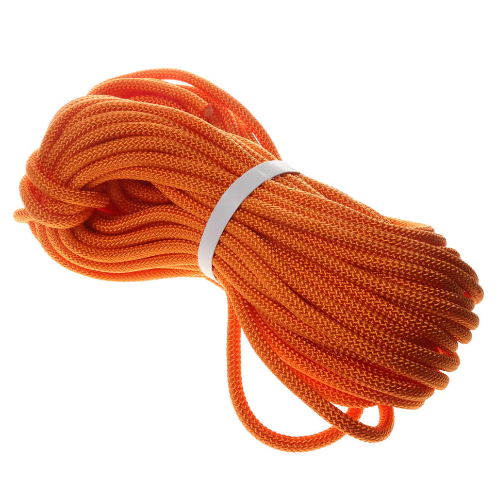 Climbing Safety Sling Rappelling Rope Auxiliary Cord 30m Orange
