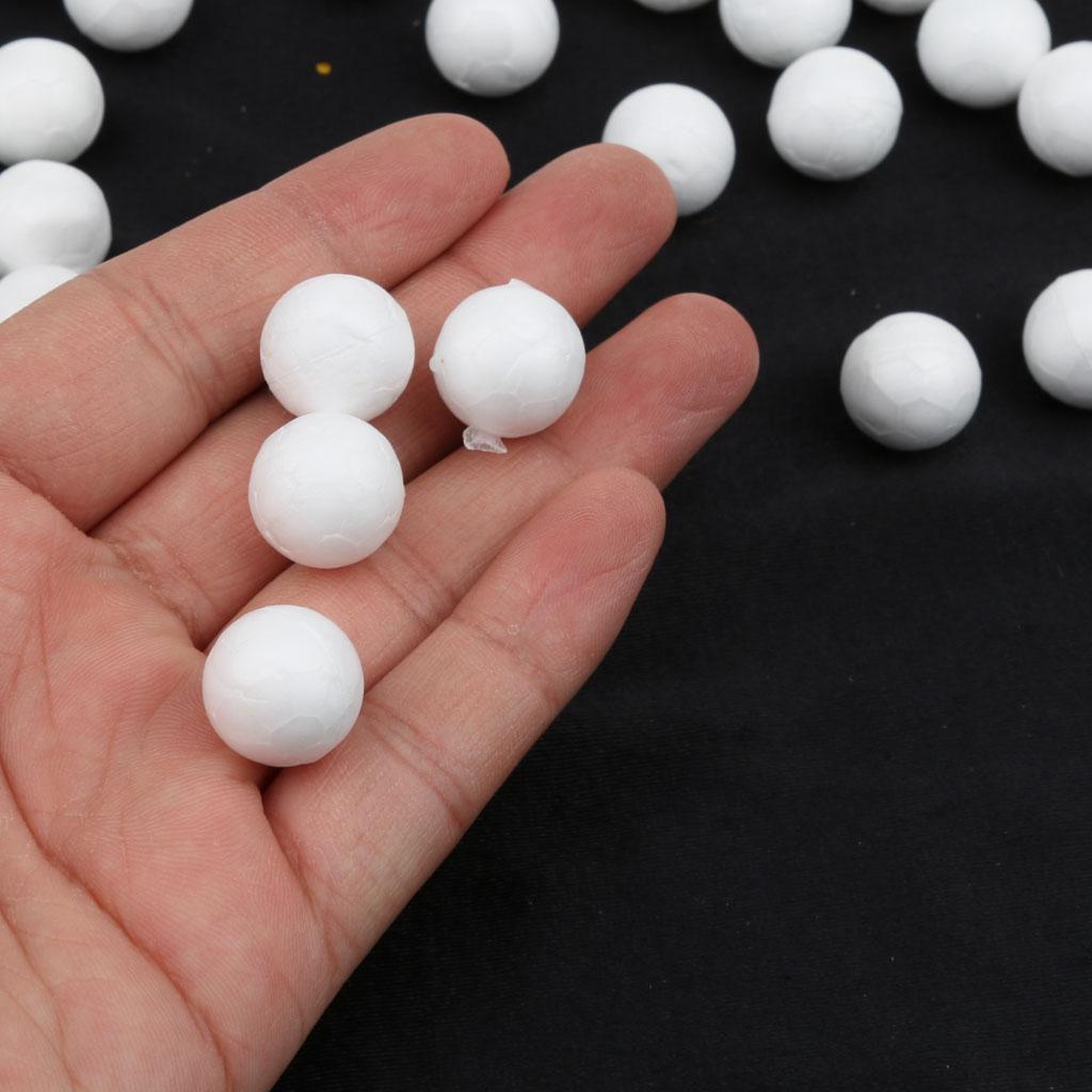 100pcs 15mm White Modelling Craft Polystyrene Foam Balls