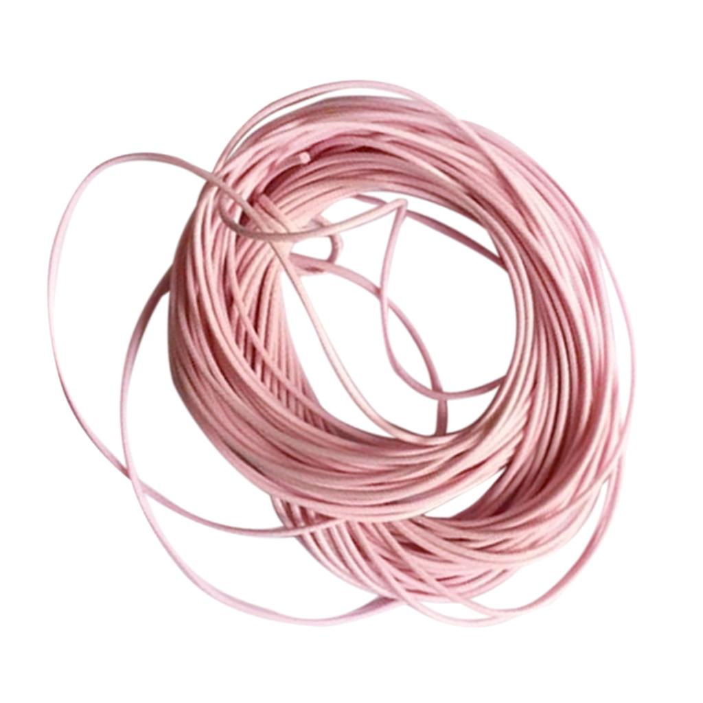 10M Wax Nylon String Rope for DIY Bracelet Neckace Making 1mm Pink