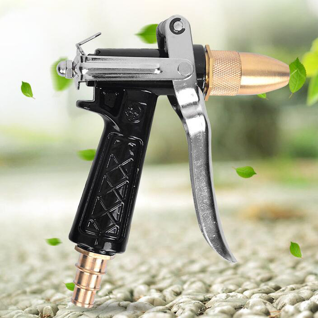 Garden Hose Nozzle Hand Sprayer Metal Water Hose Nozzle Spray     1