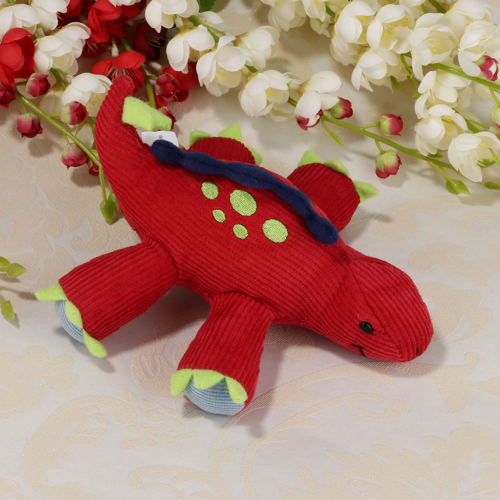 Cute Stuffed Dinosaur Doll Soft Corduroy Animal Model Baby Developmental Kid Toy